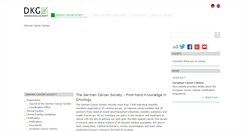 Desktop Screenshot of krebsgesellschaft.de