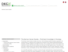 Tablet Screenshot of krebsgesellschaft.de